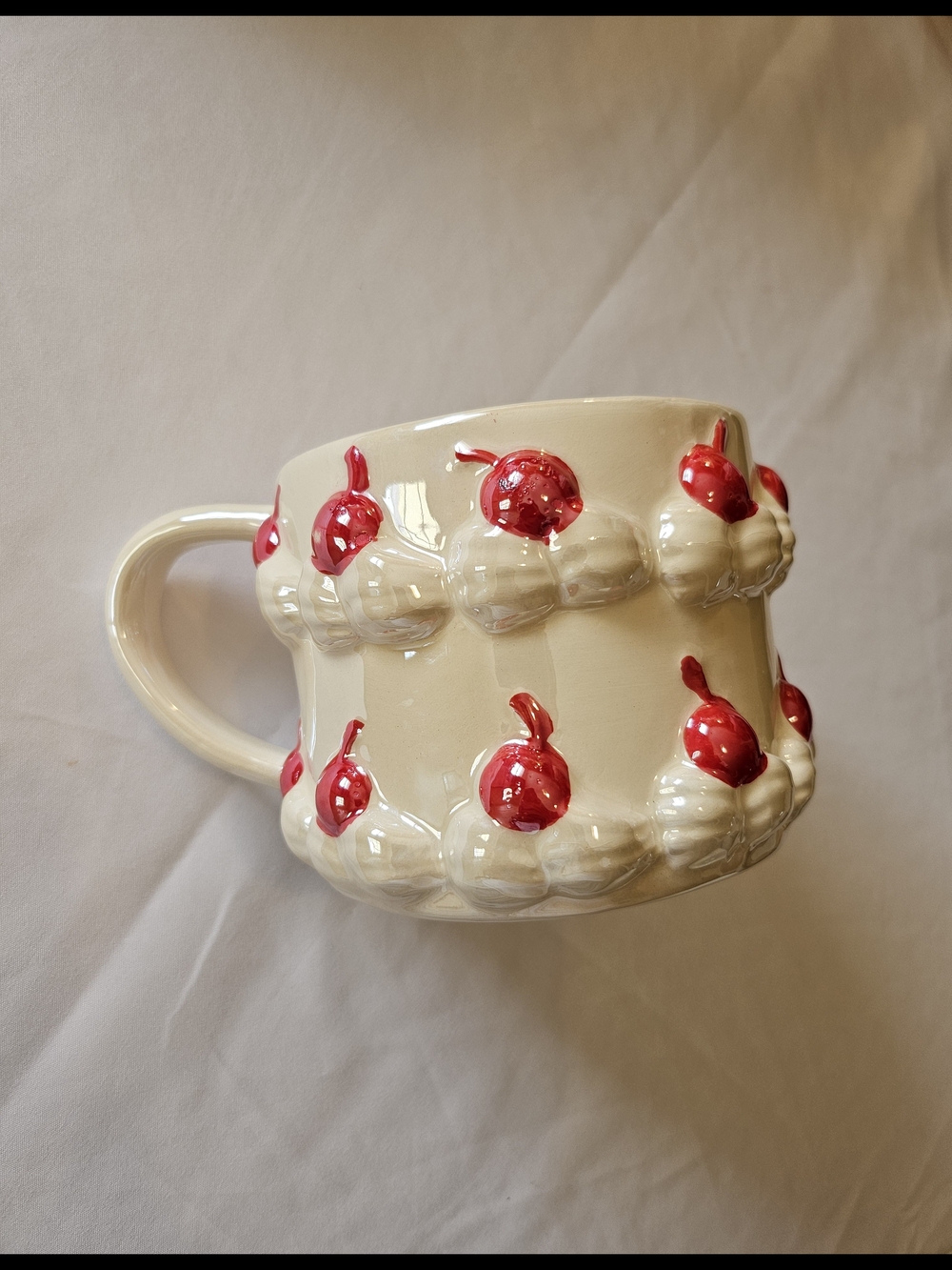 Sheffield Home Iridescent Cherry Cake Ceramic Mug
